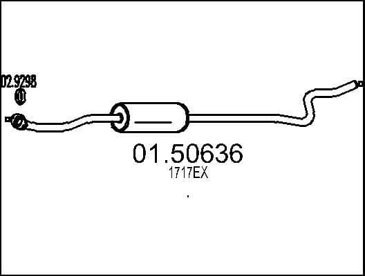 Centre Muffler 01.50636