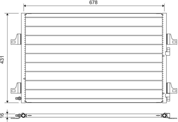 Condenser, air conditioning 814007