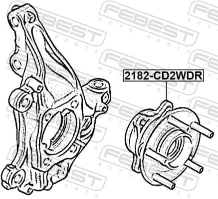 Wheel Hub 2182-CD2WDR - image 2