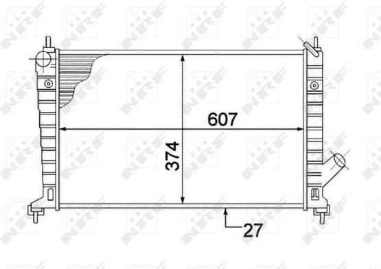 Radiator, engine cooling EASY FIT 53804 - image 5