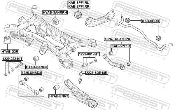 Control/Trailing Arm, wheel suspension 1225-UNADJ - image 2