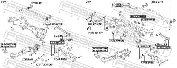 Control/Trailing Arm, wheel suspension 1225-TUC2WDRF - image 2