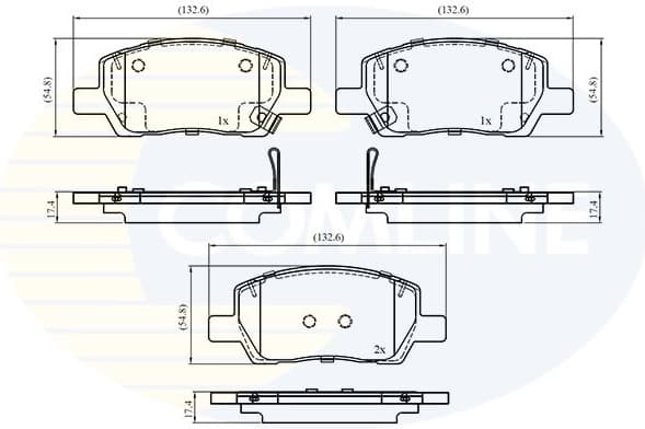 Brake Pad Set, disc brake CBP33985