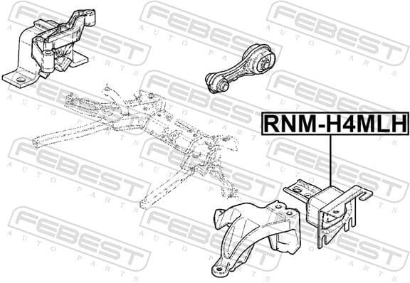 Mounting, manual transmission RNM-H4MLH - image 2