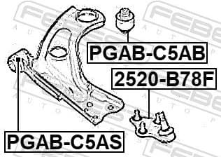 Ball Joint 2520-B78F - image 2