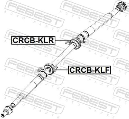 Bearing, propshaft centre bearing CRCB-KLF - image 2