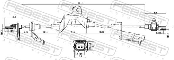 Sensor, wheel speed 03606-003 - image 2