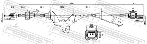 Sensor, wheel speed 03606-004 - image 2