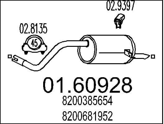 Rear Muffler 01.60928