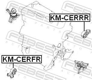 Mounting, engine KM-CERRR - image 2