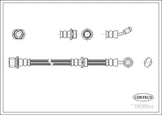 Brake Hose 19033044 - image 2