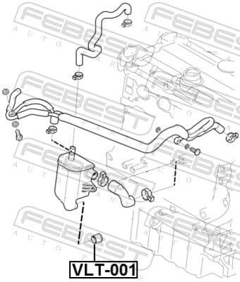 Hose, crankcase ventilation VLT-001 - image 2
