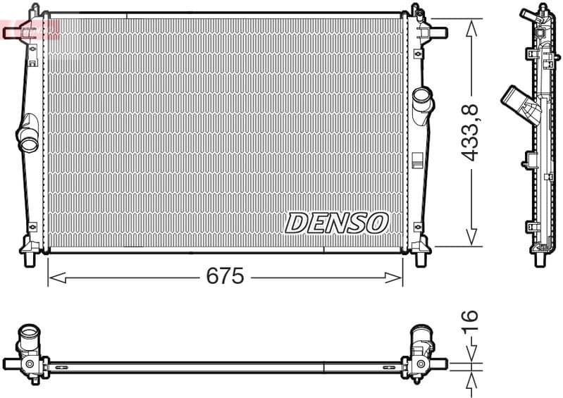 Radiator, engine cooling DRM44054