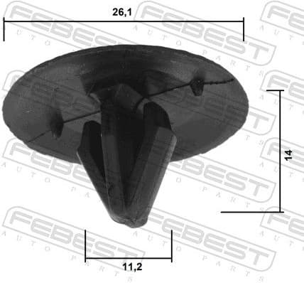 Clip, trim/protection strip 88570-186