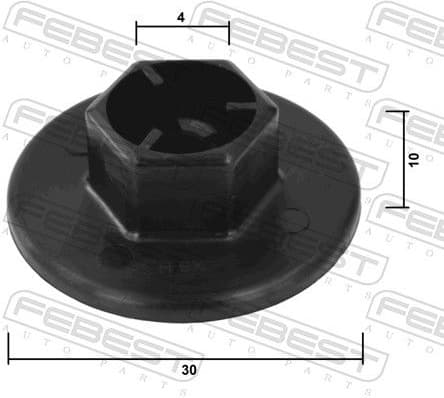 Clip, trim/protection strip 88570-203 - image 2