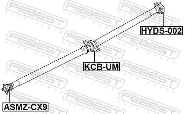 Bearing, propshaft centre bearing KCB-UM - image 2