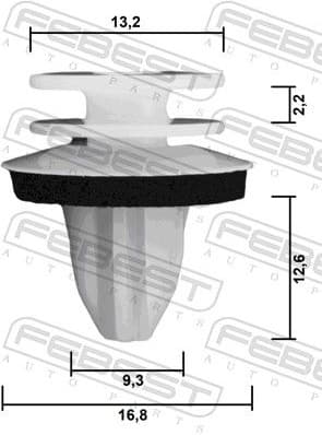 Retaining Clip, door panel 88570-028 - image 2