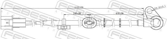 Sensor, wheel speed 04606-001 - image 2
