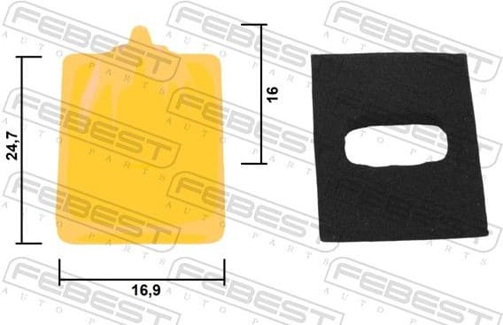 Clip, trim/protection strip 88570-192