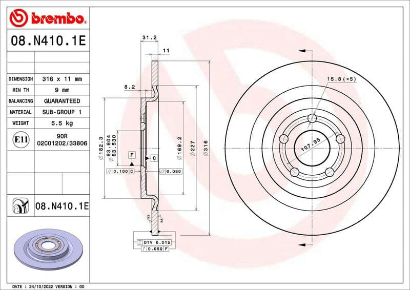 Brake Kit, disc brake BEYOND LINE - EV KT 08 027 - image 2