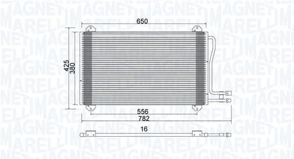 Condenser, air conditioning 350203913000