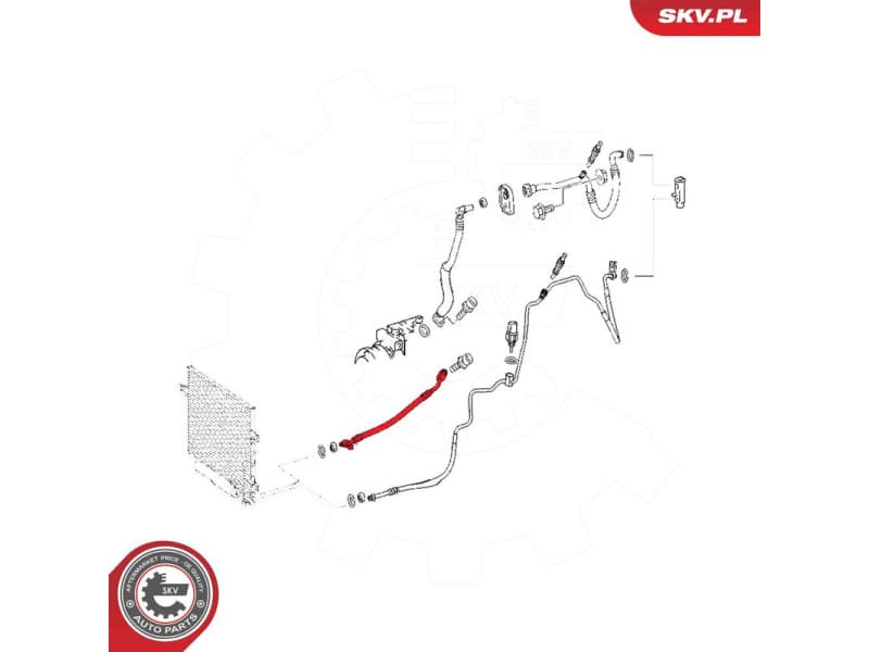 High/Low-pressure Line, air conditioning 54SKV652 - image 4