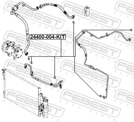 Repair Kit, air conditioning 24400-004-KIT - image 2