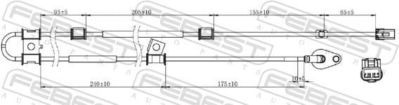 Sensor, wheel speed 12606-012 - image 2
