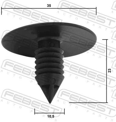 Clip, trim/protection strip 88570-218 - image 2