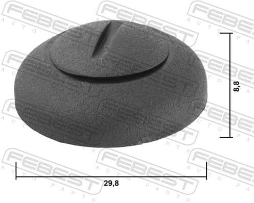 Clip, trim/protection strip 88570-205 - image 2