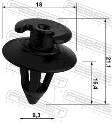 Retaining Clip, door panel 88570-001 - image 2