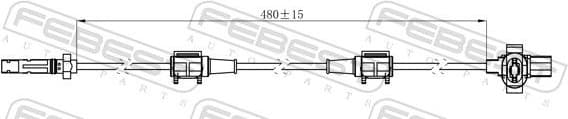 Sensor, wheel speed 03606-005 - image 2