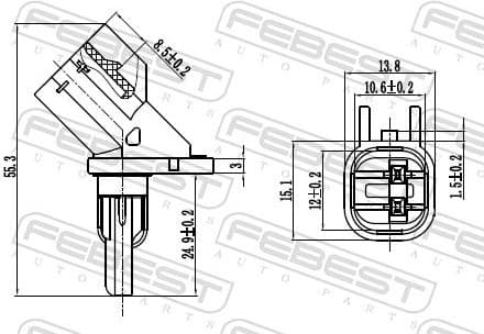 Sensor, wheel speed 27606-003 - image 2