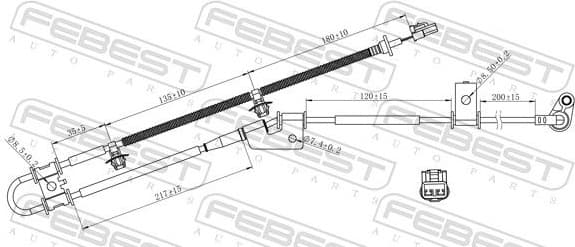 Sensor, wheel speed 12606-003 - image 2
