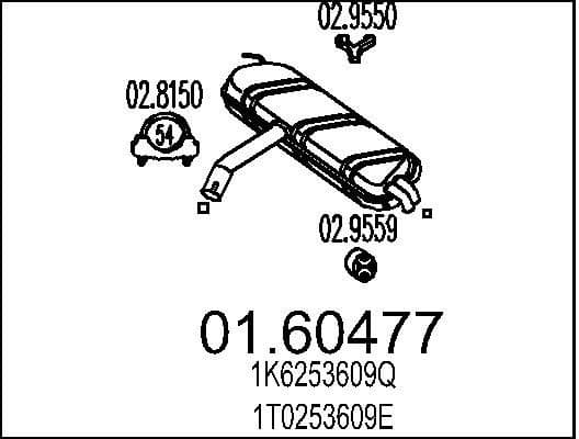 Rear Muffler 01.60477