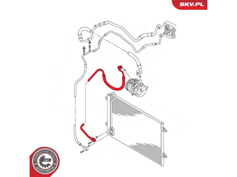 High/Low-pressure Line, air conditioning 54SKV717 - image 5