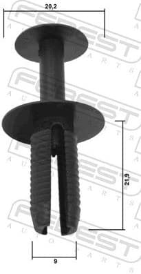 Clip, trim/protection strip 88570-180