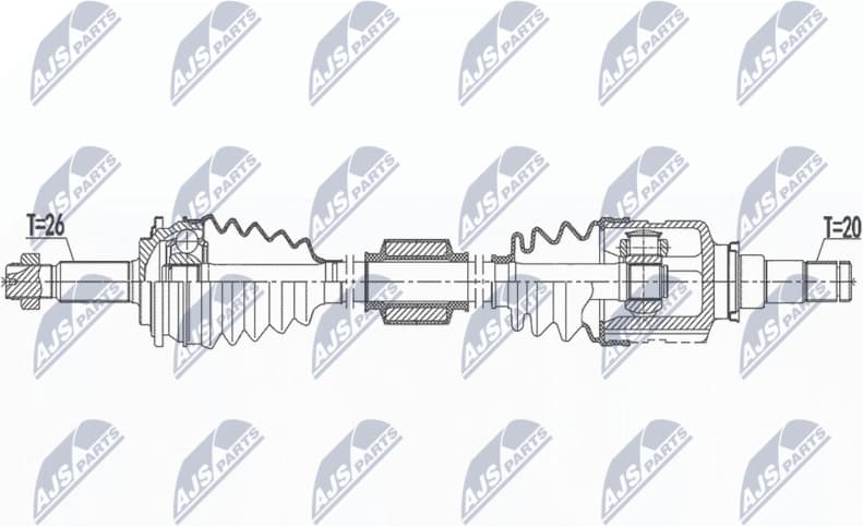 Drive Shaft NPW-TY-185