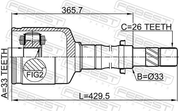 Joint Kit, drive shaft 2411-DUSTMTRH - image 2
