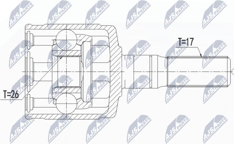 Joint Kit, drive shaft NPW-IS-006