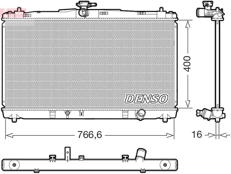 Radiator, engine cooling DRM50144