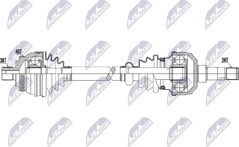 Drive Shaft NPW-VW-202