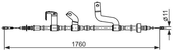 Cable Pull, parking brake 1 987 482 842 - image 5