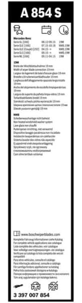 Wiper blade set BOSCH 2psc 3397007854 - image 5