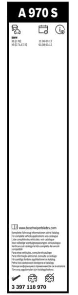 Wiper blade set BOSCH 2psc 3397118970 - image 5