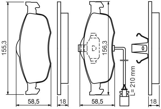 Brake Pad Set, disc brake 0986460971 - image 10