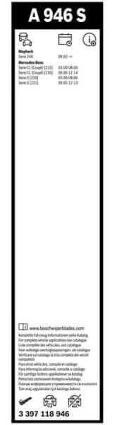 Wiper blade set BOSCH 2psc 3397118946 - image 5