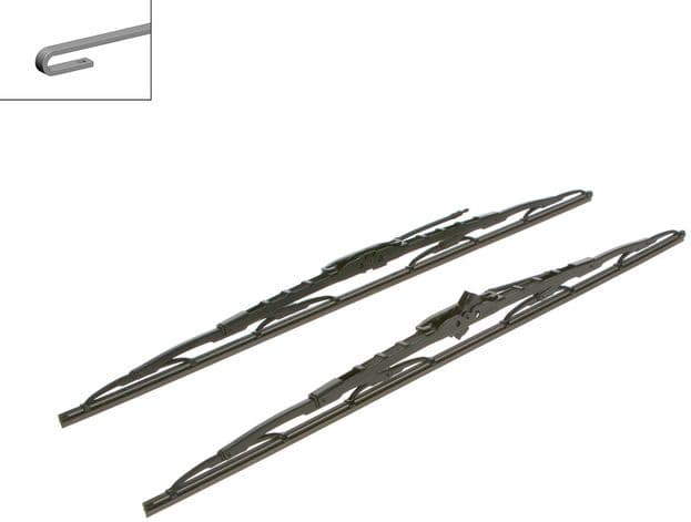 Wiper blade set BOSCH 2psc 3397118309 - image 2