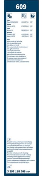 Wiper blade set BOSCH 2psc 3397118309 - image 6