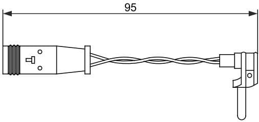 Warning Contact, brake pad wear 1987473070 - image 11